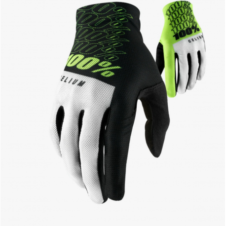 100 PROCENT RĘKAWICE CROSS/ENDURO/MTB MODEL CELIUM FLUO YELLOW/BLACK KOLOR CZARNY/ŻÓŁTY FLUO/BIAŁY ROZMIAR L - OFERTA SPECJALNA