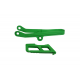 UFO KOMPLET ŚLIZG + PROWADNICA ŁAŃCUCHA KAWASAKI KXF 450 '24, KOLOR ZIELONY (KA04767026,KA04766026)