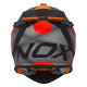 NOX KASK CROSS / OFFROAD N633 FUSION KOLOR CZARNY MAT/POMARAŃCZOWY ROZMIAR XL (ZAPIĘCIE MIKROMETRYCZNE)