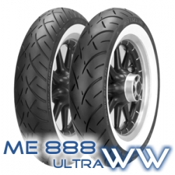 METZELER OPONA 100/90-19 ME888 MARATHON ULTRA 57H TL M/C WWW BIAŁY BOK PRZÓD DOT 14-28/2022