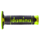 DOMINO MANETKI (GRIPY) OFF ROAD PYRAMID DWUSKŁADNIKOWE KOLOR CZARNY/ŻÓŁTY FLUO