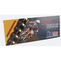 CZ 2024/04 ŁAŃCUCH NAPĘDOWY 520 DZO (104 OGNIW) O-RING BRONZE DO 750 CCM (STREET) (35,6 KN) + ZAKUWKA DRĄŻONA