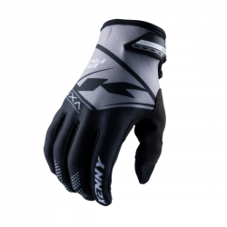 Kenny Racing, rukavice MX/Enduro, Brave Black, barva černá/šedá, velikost L