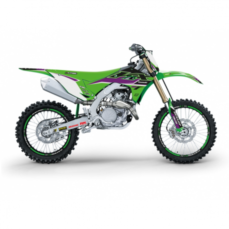 BLACKBIRD KOMPLET NAKLEJEK (OKLEIN) KAWASAKI KX 250F '25 KX 450F '24-'25 DREAM 5 KOLOR ZIELONY CZARNY