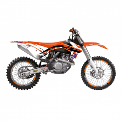 BLACKBIRD KOMPLET NAKLEJEK (OKLEIN) KTM SX/SX-F '13-'15, EXC/EXC-F '14-'16, DREAM 5VCHROME EFX KOLOR POMARAŃCZOWY CZARNY