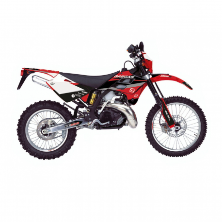 BLACKBIRD KOMPLET NAKLEJEK (OKLEIN) GAS GAS EC 125/250/300 '02-'06 FSR 450 '02-'06 DREAM 5 KOLOR CZERWONY CZARNY BIAŁY