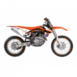 BLACKBIRD KOMPLET NAKLEJEK (OKLEIN) KTM SX/SX-F '13-'15, EXC/EXC-F '14-'16, DREAM 5 KOLOR POMARAŃCZOWY CZARNY