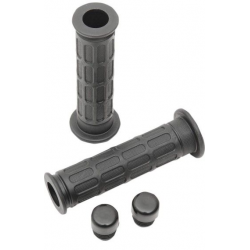 EMGO 2025/02 MANETKI (GRIPY) HONDA WZÓR OEM (53166-390-780) KOLOR CZARNY (Z OTWOREM I KORKIEM)