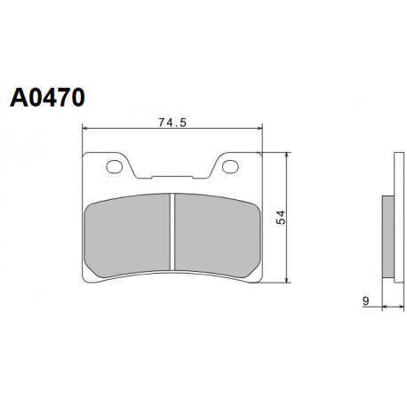 NISSIN KLOCKI HAMULCOWE KH160 PREMIUM SEMI-METALLIC (SPIEK METALICZNY) (ECE R90) (MADE IN JAPAN) (2P-251NS)
