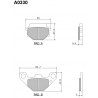 NISSIN KLOCKI HAMULCOWE KH67 PREMIUM SEMI-METALLIC (SPIEK METALICZNY) (ECE R90) (MADE IN JAPAN) (2P-236NS)