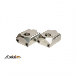 ACCEL MOCOWANIE KIEROWNICY (DÓŁ-22,2/GÓRA-22,2MM) WYS. 20MM KOLOR CZARNY (BM-34BK22/22)