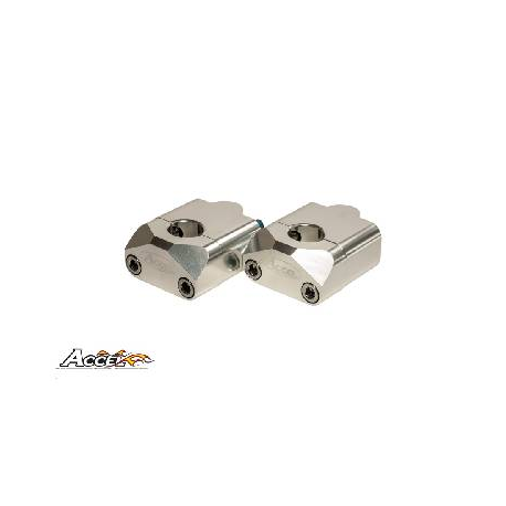 ACCEL MOCOWANIE KIEROWNICY (DÓŁ-22,2/GÓRA-22,2MM) WYS. 20MM KOLOR CZARNY (BM-34BK22/22)