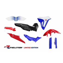 RACETECH (RTECH) KOMPLET PLASTIKÓW Z SIEDZENIEM REVOLUTION HONDA XL 750 TRANSALP '23-'25 KOLOR BIAŁY / CZARNY / CZERWONY