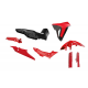 Racetech, sada plastů (7ks), Honda Transalp 750 2023 2025 RED-BLACK-RED