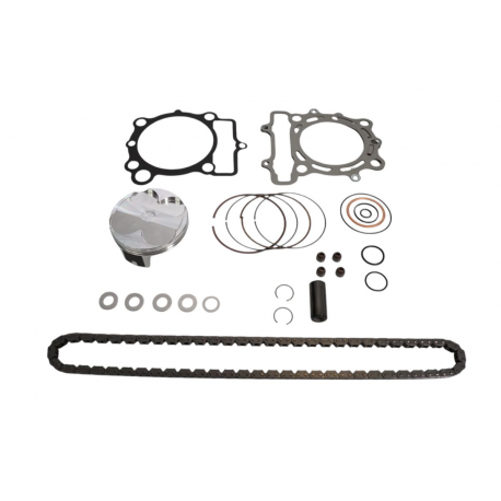 VERTEX 2025/02 ZESTAW NAPRAWCZY GÓRY SILNIKA KAWASAKI KX 250 F (KXF250) '23-'24 (STD. + 0.02MM 77.97MM) (14.1:1) (TŁOK, USZCZELK