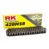 RK ŁAŃCUCH NAPĘDOWY 428HSB-136 ZAPINKA (CL) W ZESTAWIE KOLOR STANDARD (POJEMNOŚĆ: DO 200 CCM) (24,2 KN)