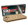 RK ŁAŃCUCH NAPĘDOWY 530ZXW-116 (XW-RING) ZAKUWKA (CLF) W ZESTAWIE KOLOR ZŁOTY (POJEMNOŚĆ: DO 1400 CCM) (44 KN)