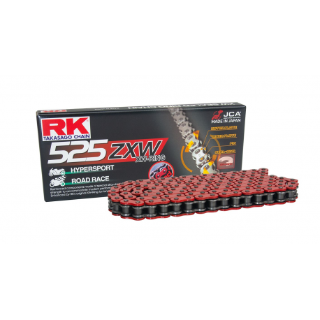 RK ŁAŃCUCH NAPĘDOWY (MOTOCROSS) 520MXZ5-120 ZAPINKA (CL) W ZESTAWIE KOLOR CZERWONY (POJEMNOŚĆ: DO 500 CCM) (37,8 KN)