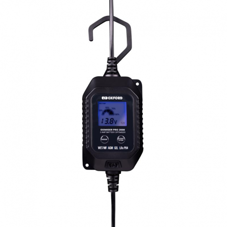OXFORD ŁADOWARKA DO AKUMULATORÓW MOTOCYKLOWYCH I SAMOCHODOWYCH OXIMISER PRO 2000