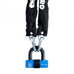 OXFORD ŁAŃCUCH ZABEZPIECZENIE ANTYKRADZIEŻOWE Z KŁÓDKĄ CHAIN 10, 10mm x 1400mm (ZAMKNIĘCIE NA KLUCZ)