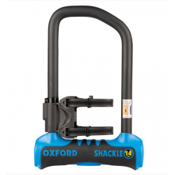 OXFORD ZABEZPIECZENIE ANTYKRADZIEŻOWE KŁÓDKA SHACKLE 14 PRO U-LOCK 260mm x 177mm KOLOR NIEBIESKI