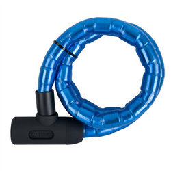 OXFORD ZABEZPIECZENIE ANTYKRADZIEŻOWE WZMOCNIONE BARIIER ARMOURED CABLE 1.4mx25mm (ZAMKNIĘCIE NA KLUCZ) KOLOR NIEBIESKI
