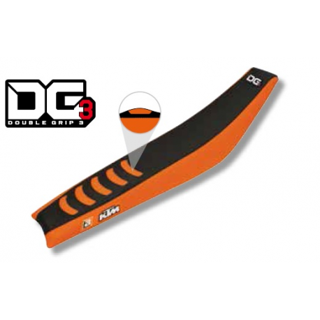 Blackbird x, potah sedla, KTM SX-SXF '98-'06, EXC '98-'07, Double Grip 3, barva černá/oranžová