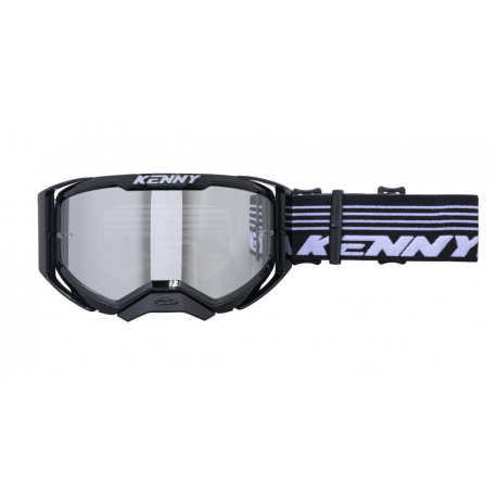 KENNY RACING GOGLE MODEL PERFORMANCE LEVEL 1 BLACK - CLEAR LENS - KOLOR CZARNY/BIAŁY SZYBKA PRZEŹROCZYSTA
