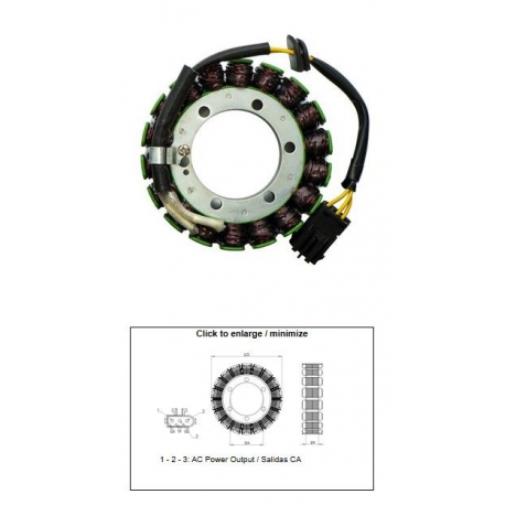 DZE UZWOJENIE ALTERNATORA STATOR BMW F 650GS '08-'12 F 700GS '12-'17 F 800R '10-'18 F 800ST '07-'12 F 800GT '13-'18 F 800GS ADVE