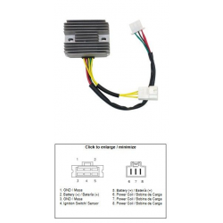 DZE REGULATOR NAPIĘCIA HONDA FSC 400 SILVERWING '04-'08 FSC 600 SILVERWING '05-'13 (35A) (31600-MCT-771)
