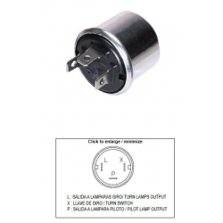 DZE PRZERYWACZ KIERUNKOWSKAZÓW UNIWERSALNY (6V 2+2 21W)
