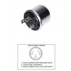 DZE PRZERYWACZ KIERUNKOWSKAZÓW UNIWERSALNY (12V 2+2 21W)