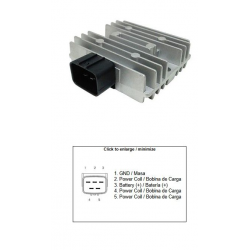 DZE REGULATOR NAPIĘCIA KAWASAKI KLE 300 VERSYS-X '17-'23 KLE 650 VERSYS '18-'22 ER 400Z '19-'22 ER 650Z '17-'23 EX 400 NINJA '18