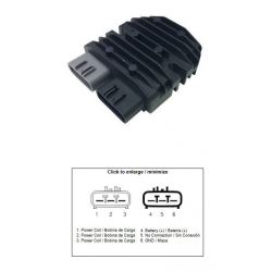 DZE REGULATOR NAPIĘCIA BENELLI BN 300/600 '14-'20 TRK 302S TRK 502X LEONCINO 500 CF MOTO VOGE 500R '20- DS 500 DS 650 DS 800