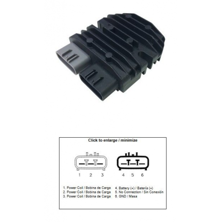 DZE REGULATOR NAPIĘCIA BENELLI BN 300/600 '14-'20 TRK 302S TRK 502X LEONCINO 500 CF MOTO VOGE 500R '20- DS 500 DS 650 DS 800