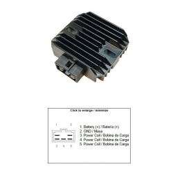 DZE REGULATOR NAPIĘCIA BENELLI BN 125 IMPERIAL 400 KEEWAY 125 KRK (299064540000)