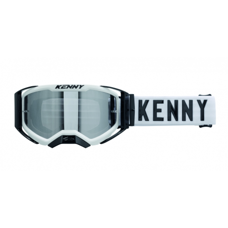 KENNY RACING GOGLE PERFORMANCE EVO 2 WHITE-CLEAR LENS- SZYBKA PRZEŹROCZYSTA KOLOR BIAŁY/CZARNY
