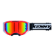 KENNY RACING GOGLE PERFORMANCE EVO 2 NEON RED MIRROR LENS- LUSTRO KOLOR CZERWONY/CZARNY/BIAŁY