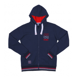 KENNY RACING BLUZA Z KAPTUREM DAMSKA SUZUKA KOLOR NIEBIESKI/CZERWONY ROZMIAR S