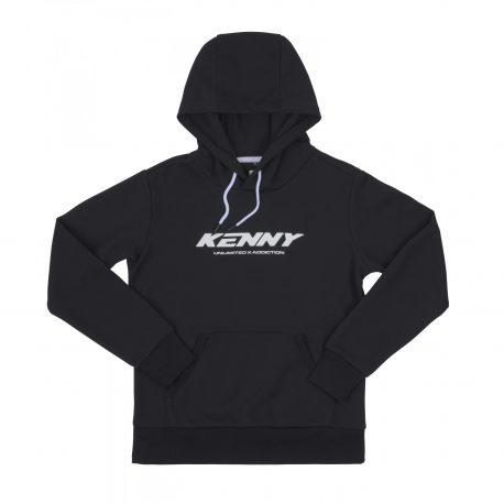 KENNY RACING BLUZA Z KAPTUREM DAMSKA CORE BLACK KOLOR CZARNY ROZMIAR XL