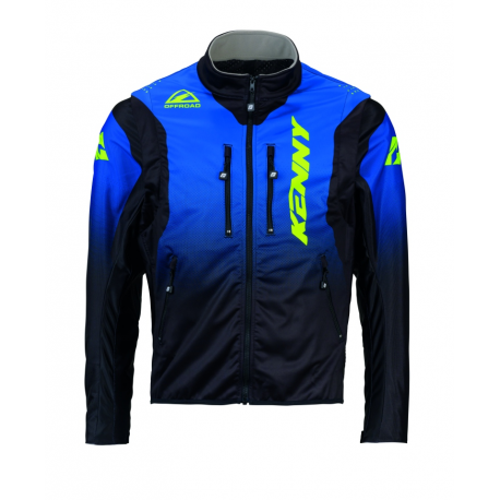 KENNY RACING KURTKA ADVENTURE/ENDURO SOFTSHELL BLUE NEON YELLOW KOLOR NIEBIESKI/ ŻÓŁTY NEON ROZMIAR M