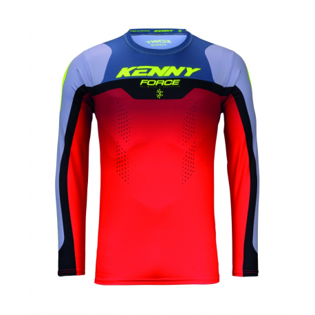 KENNY RACING KOSZULKA CROSS/ENDURO FORCE BEACH GREY/RED KOLOR CZERWONY/SZARY ROZMIAR S