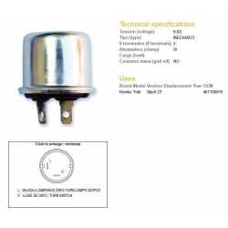 DZE PRZERYWACZ KIERUNKOWSKAZÓW UNIWERSALNY (6V)