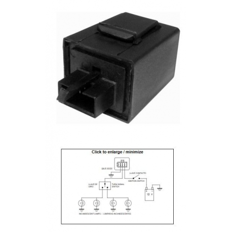 DZE PRZERYWACZ KIERUNKOWSKAZÓW YAMAHA XJ 600 '92-'96 YZF 750 '94 TDM 850 '92-'93 FZR 1000 '91-'93 GTS 1000 '93-'94 (3YA-83350-00