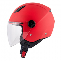 Kappa, přilba KV28 EVO Solid Junior, Jet přilba, barva červená mat., velikost 52 / XXS (homol ECE)