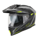 Kappa, přilba KV33 Graphic Wizzard Enduro Dual (se štítkem a plexi), barva černá šedá, žlutá fluo mat., velikost 61 / XL