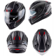 KAPPA 2024/12 KASK KV52 KRONOS INTEGRALNY Z BLENDĄ KOLOR CZARNY TYTANOWY MAT CARBON LOOK ROZMIAR 60 / L (HOMOLOGACJA ECE 22R06)