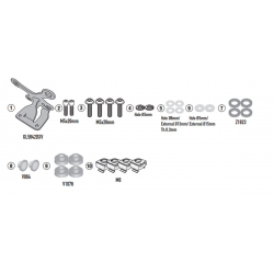 Kappa, držáky plexi 1173SK Honda CB 650 R '24-,