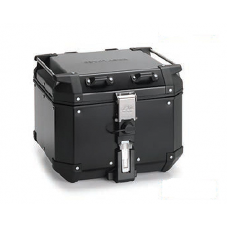 KAPPA 2025/05 KUFER CENTRALNY 42L MONOKEY CAM SIDE KVG420B K'VOYAGER ALUMINIOWY KOLOR CZARNY ANODOWANY BLACK LINE