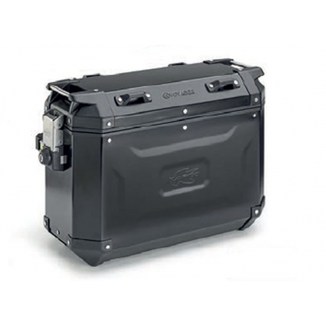 KAPPA 2025/05 KUFER BOCZNY 37L MONOKEY CAM SIDE KVG37B K'VOYAGER ALUMINIOWY LEWY KOLOR CZARNY ANODOWANY BLACK LINE